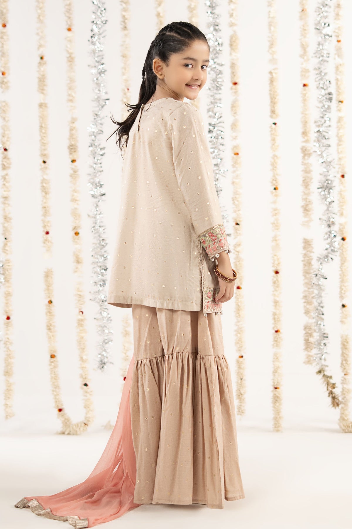 kids-clothes-mks-ef26-13-off-white by Maria B Kids - Designer Dress  - Type : KidsClothes - Available at Libayah - 100% Original 