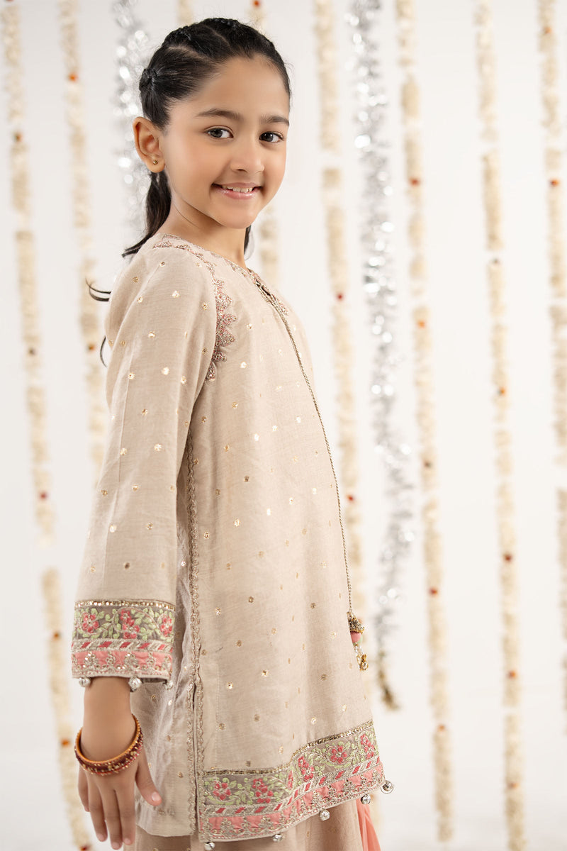 kids-clothes-mks-ef26-13-off-white by Maria B Kids - Designer Dress  - Type : KidsClothes - Available at Libayah - 100% Original 