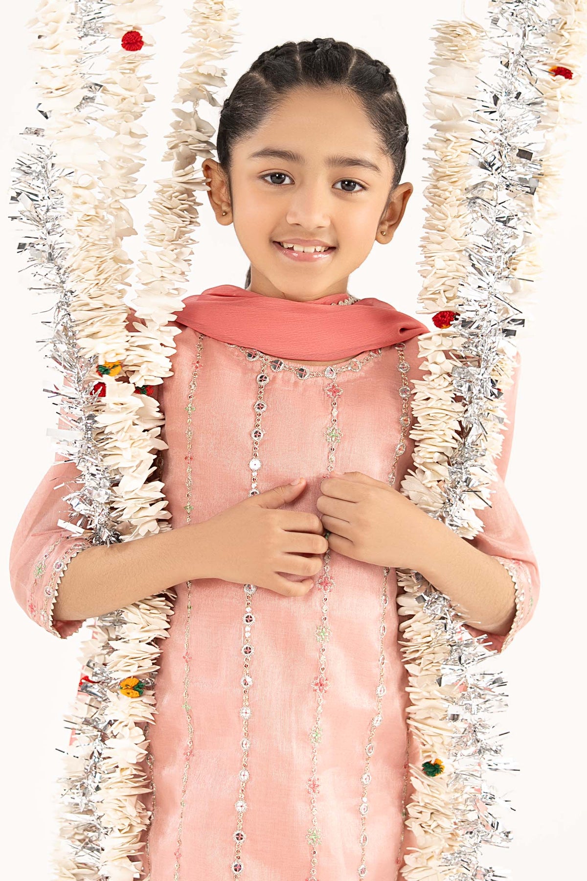 kids-clothes-mks-ef26-17-pink by Maria B Kids - Designer Dress  - Type : KidsClothes - Available at Libayah - 100% Original 