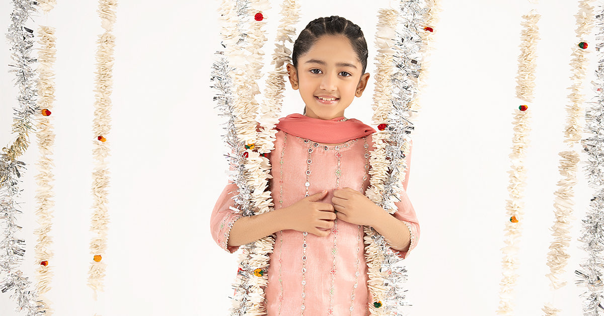 kids-clothes-mks-ef26-17-pink by Maria B Kids - Designer Dress  - Type : KidsClothes - Available at Libayah - 100% Original 