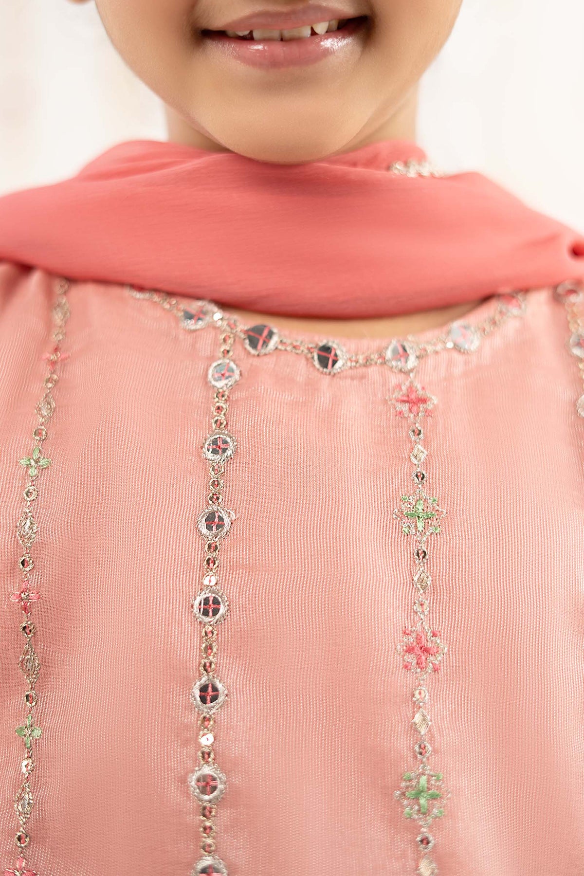 kids-clothes-mks-ef26-17-pink by Maria B Kids - Designer Dress  - Type : KidsClothes - Available at Libayah - 100% Original 