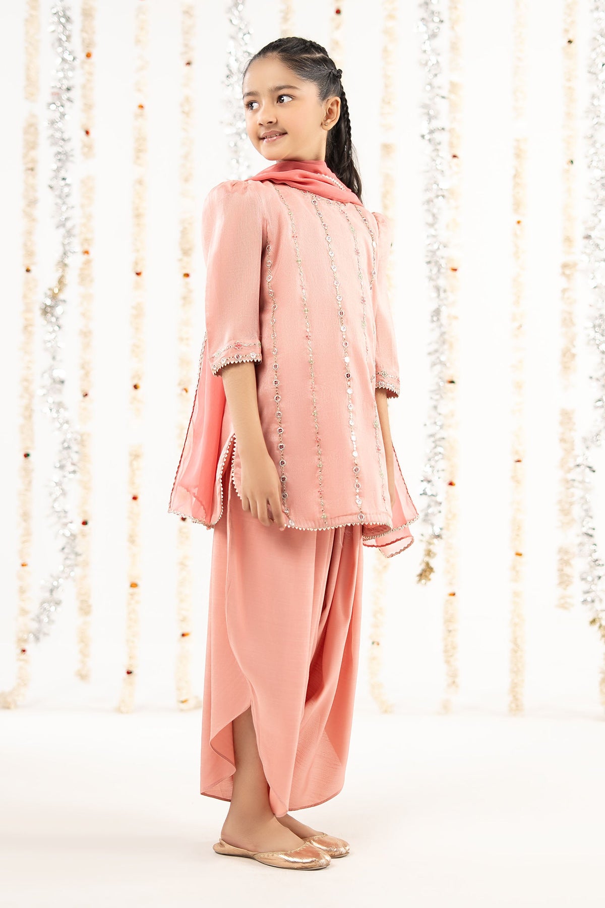 kids-clothes-mks-ef26-17-pink by Maria B Kids - Designer Dress  - Type : KidsClothes - Available at Libayah - 100% Original 