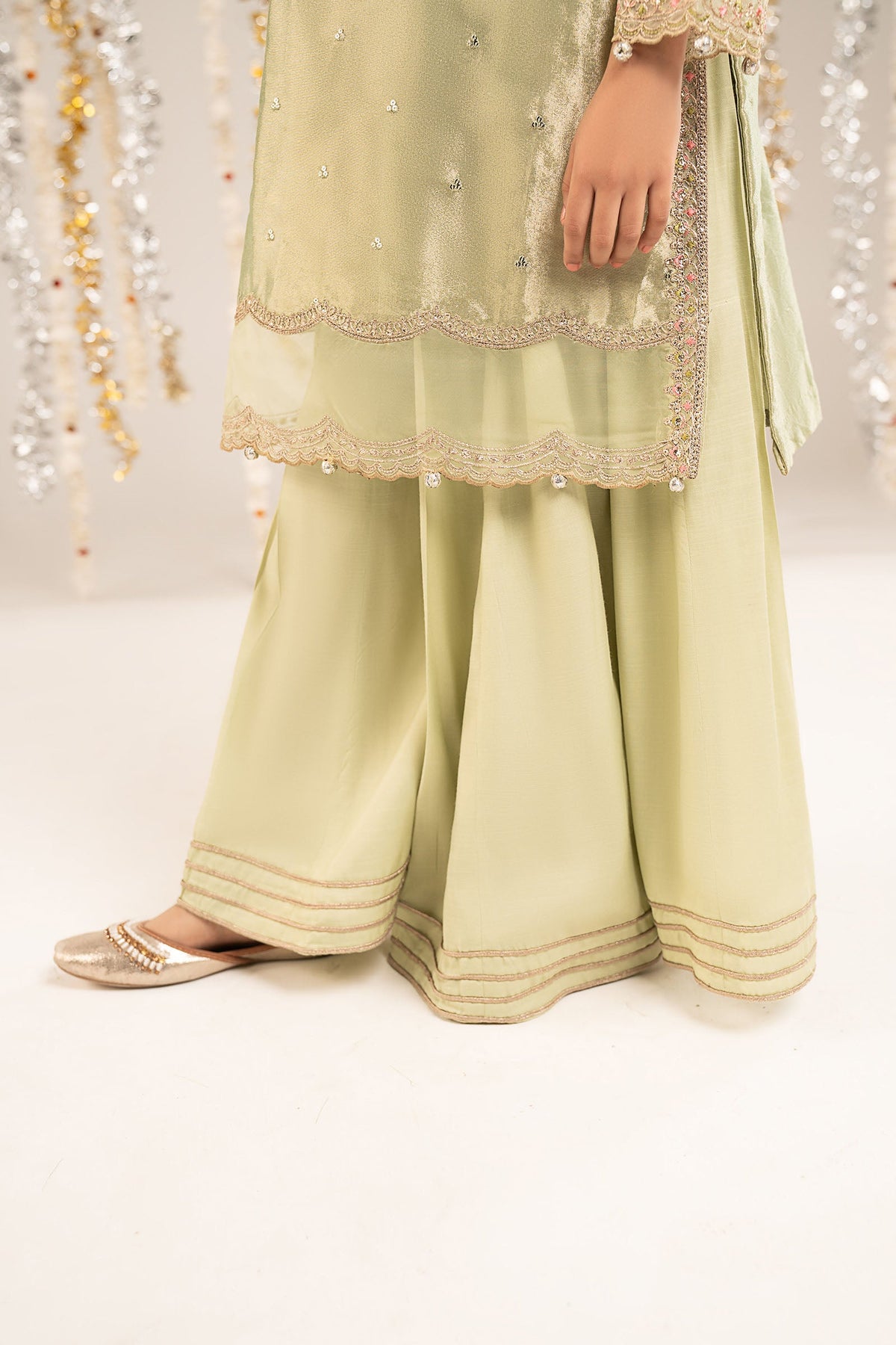 kids-clothes-mks-ef26-20-green by Maria B Kids - Designer Dress  - Type : KidsClothes - Available at Libayah - 100% Original 