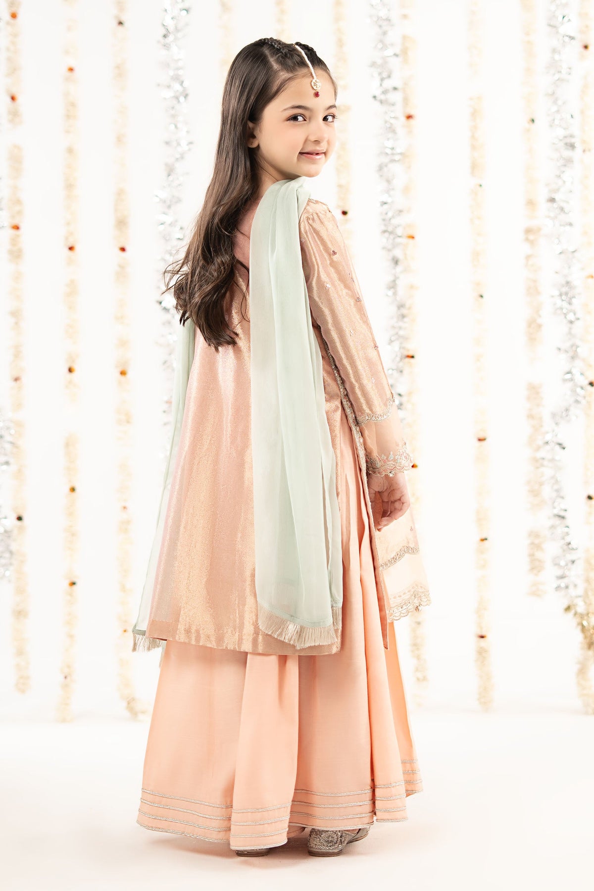 kids-clothes-mks-ef26-20-pink by Maria B Kids - Designer Dress  - Type : KidsClothes - Available at Libayah - 100% Original 