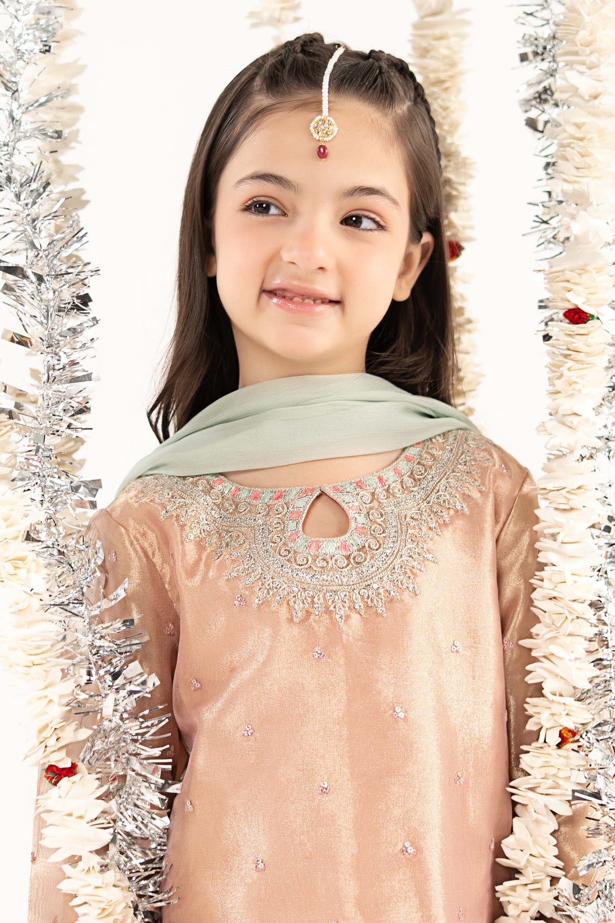 kids-clothes-mks-ef26-20-pink by Maria B Kids - Designer Dress  - Type : KidsClothes - Available at Libayah - 100% Original 