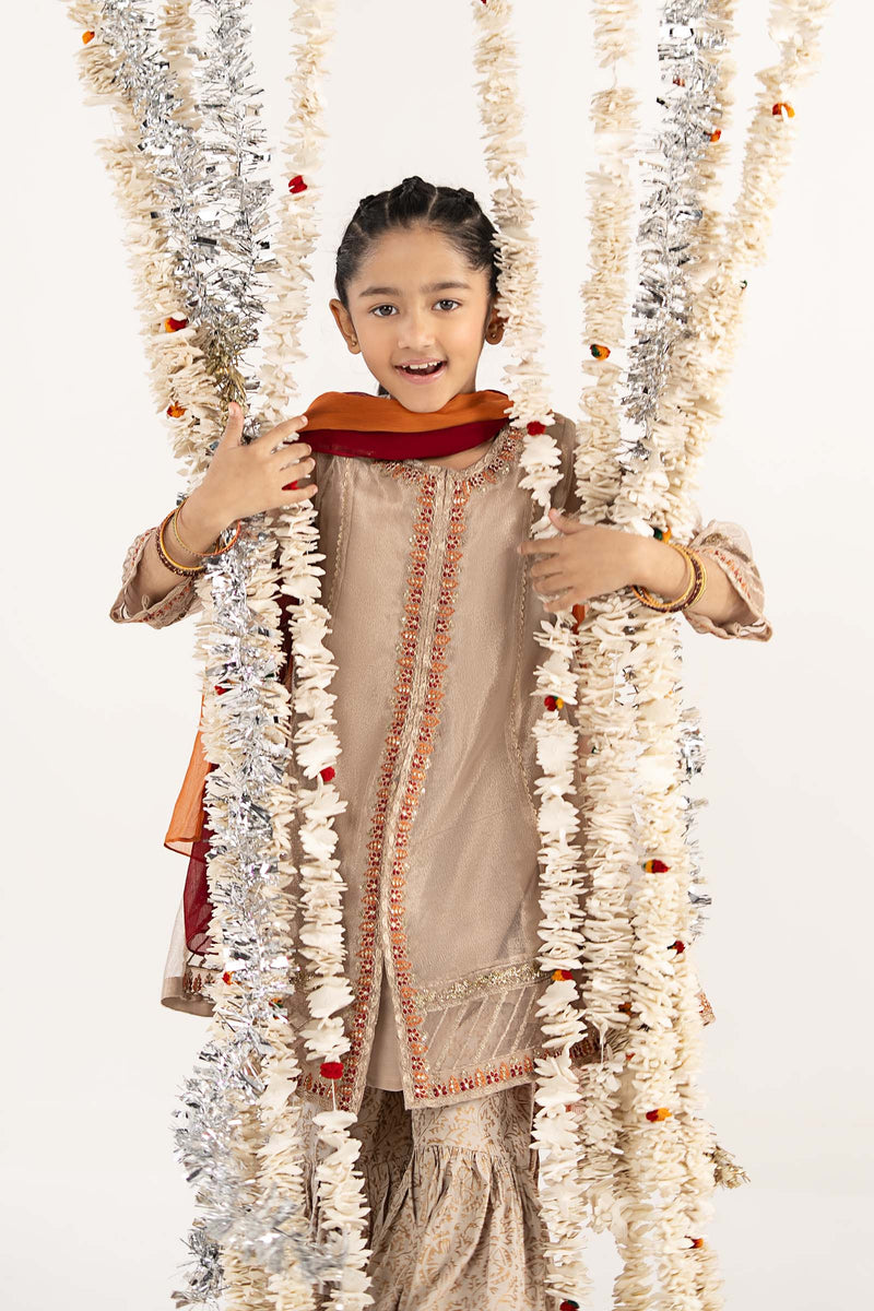 kids-clothes-mks-ef26-24-off-white by Maria B Kids - Designer Dress  - Type : KidsClothes - Available at Libayah - 100% Original 