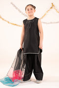 kids-clothes-mks-ef26-26-black by Maria B Kids - Designer Dress  - Type : KidsClothes - Available at Libayah - 100% Original 