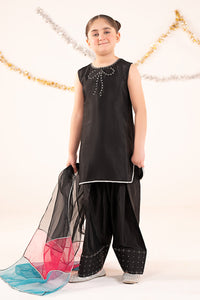 kids-clothes-mks-ef26-26-black by Maria B Kids - Designer Dress  - Type : KidsClothes - Available at Libayah - 100% Original 