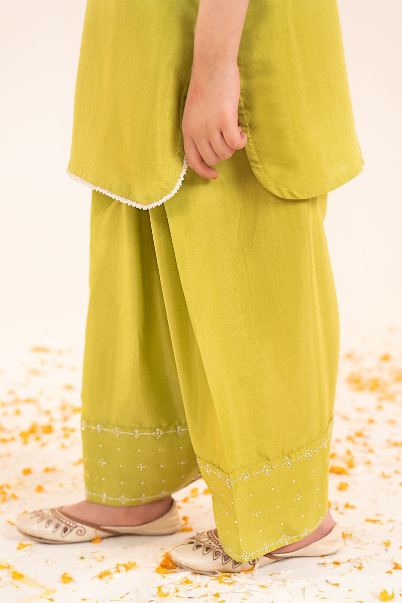 kids-clothes-mks-ef26-26-green by Maria B Kids - Designer Dress  - Type : KidsClothes - Available at Libayah - 100% Original 