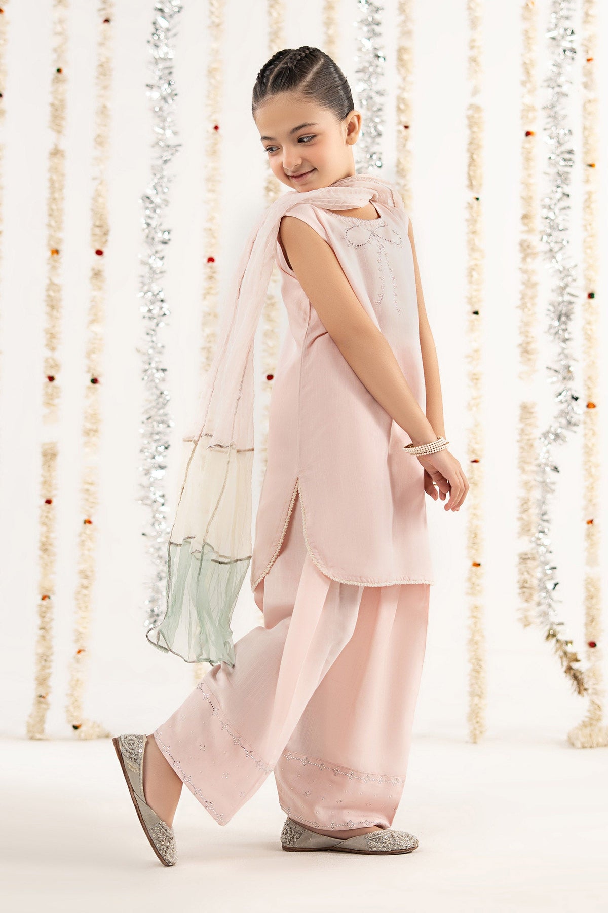 kids-clothes-mks-ef26-26-pink by Maria B Kids - Designer Dress  - Type : KidsClothes - Available at Libayah - 100% Original 