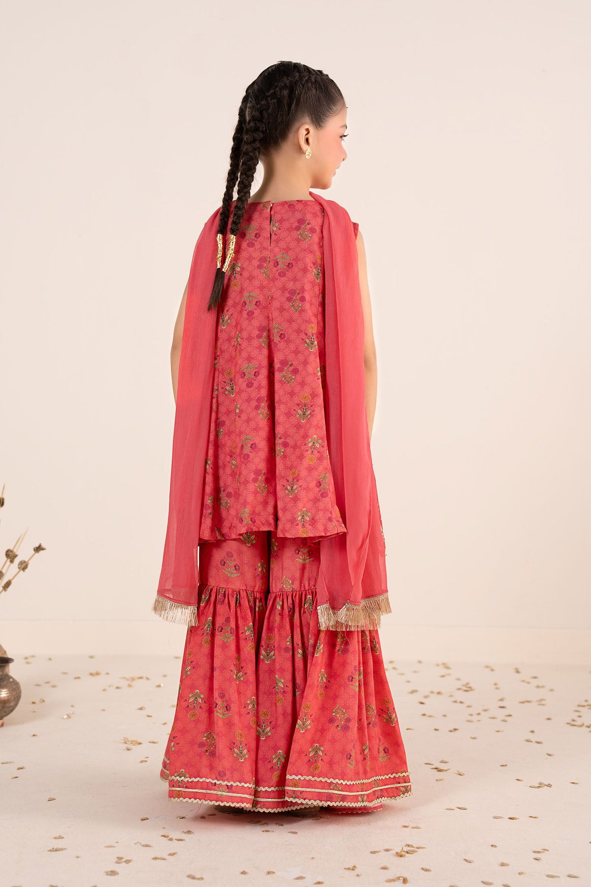 kids-clothes-mks-ef26-30-pink by Maria B Kids - Designer Dress  - Type : KidsClothes - Available at Libayah - 100% Original 