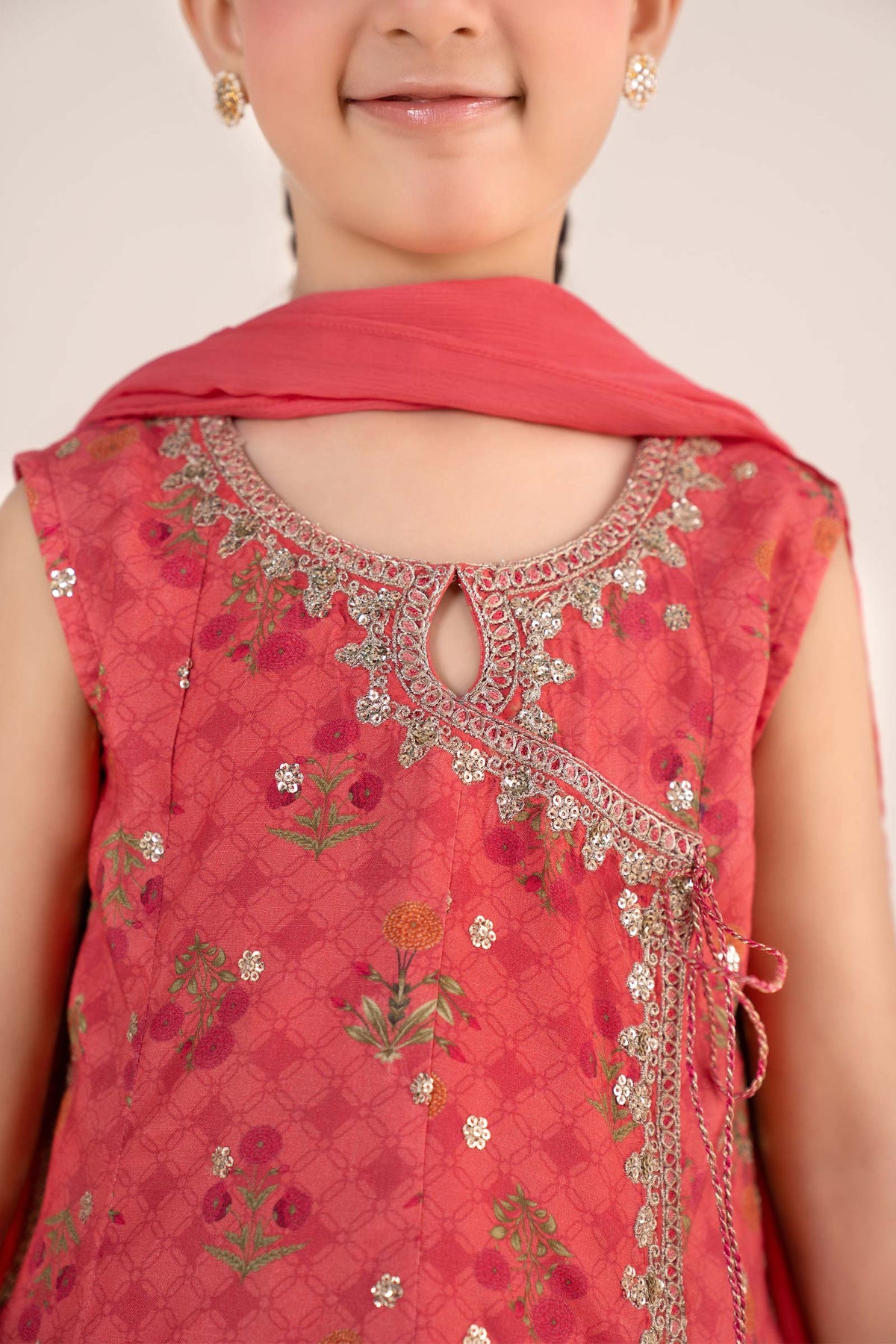 kids-clothes-mks-ef26-30-pink by Maria B Kids - Designer Dress  - Type : KidsClothes - Available at Libayah - 100% Original 