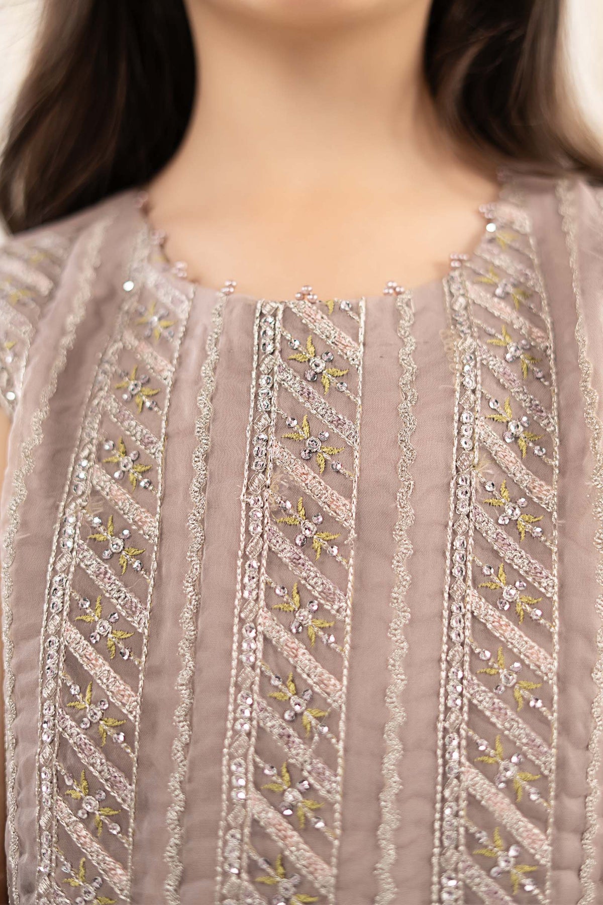 kids-clothes-mks-ef26-34-lilac by Maria B Kids - Designer Dress  - Type : KidsClothes - Available at Libayah - 100% Original 