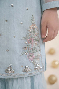 kids-clothes-mks-ef26-42-sky-blue by Maria B Kids - Designer Dress  - Type : KidsClothes - Available at Libayah - 100% Original 