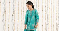 kids-clothes-mks-ef26-45-ferozi by Maria B Kids - Designer Dress  - Type : KidsClothes - Available at Libayah - 100% Original 