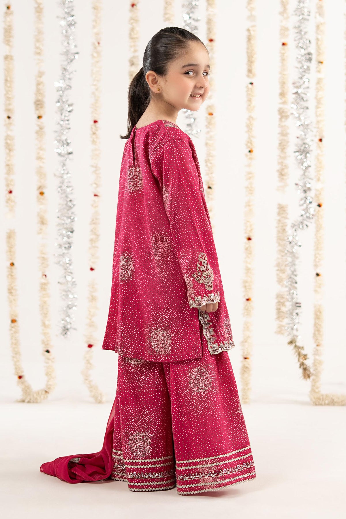 kids-clothes-mks-ef26-45-pink by Maria B Kids - Designer Dress  - Type : KidsClothes - Available at Libayah - 100% Original 