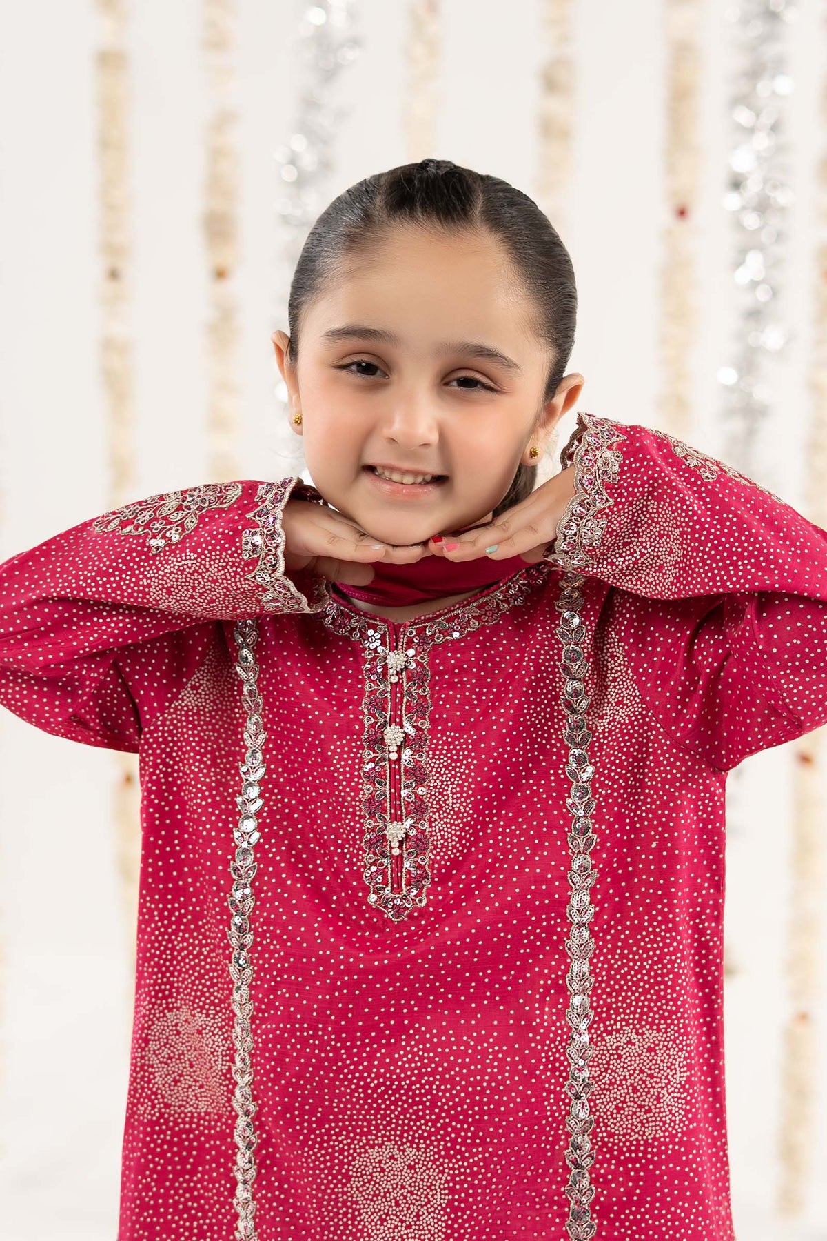 kids-clothes-mks-ef26-45-pink by Maria B Kids - Designer Dress  - Type : KidsClothes - Available at Libayah - 100% Original 