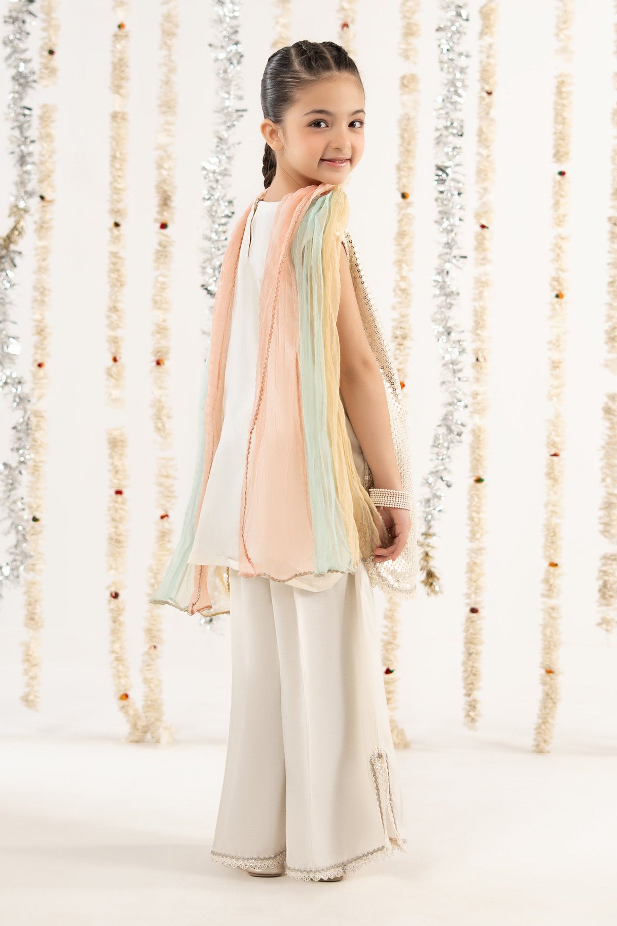 kids-clothes-mks-ef26-50-off-white by Maria B Kids - Designer Dress  - Type : KidsClothes - Available at Libayah - 100% Original 