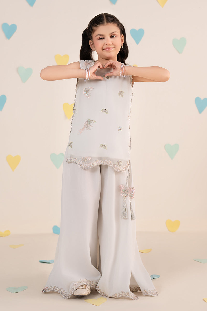 kids-clothes-mks-ea26-01-aqua by Maria B Kids - Designer Dress  - Type : KidsClothes - Available at Libayah - 100% Original 
