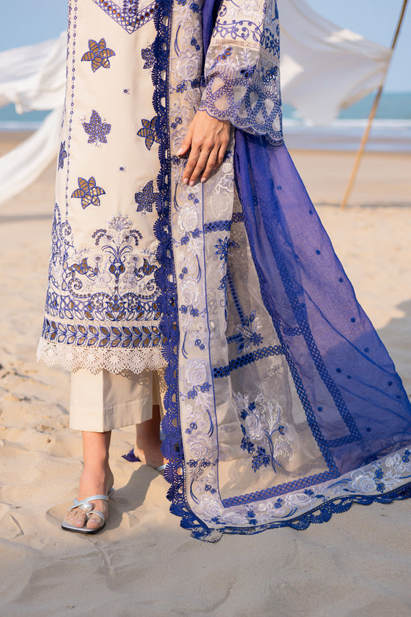 Marjjan | Mavi Lawn | MLL-22 B (SKIN) by Marjjan - Designer Dress  - Type : Ladies Clothes - Available at Libayah - 100% Original 