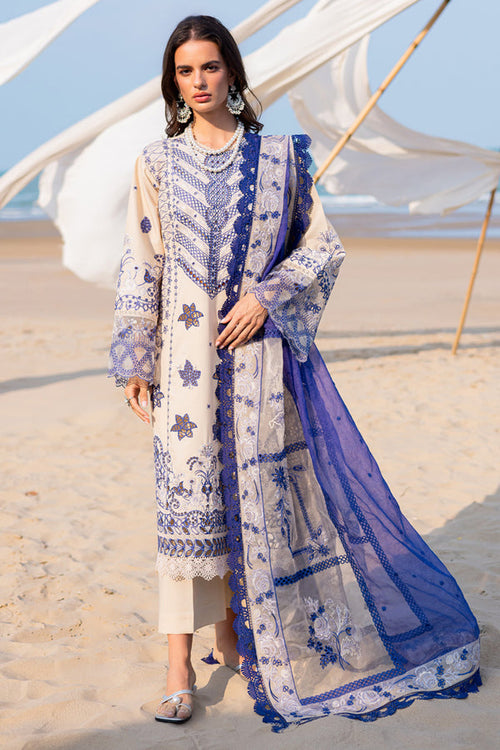 Marjjan | Mavi Lawn | MLL-22 B (SKIN) by Marjjan - Designer Dress  - Type : Ladies Clothes - Available at Libayah - 100% Original 