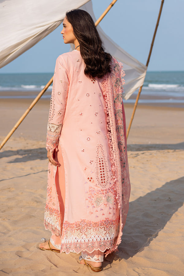 Marjjan | Mavi Lawn | MLL-24 A (PEACH) by Marjjan - Designer Dress  - Type : Ladies Clothes - Available at Libayah - 100% Original 