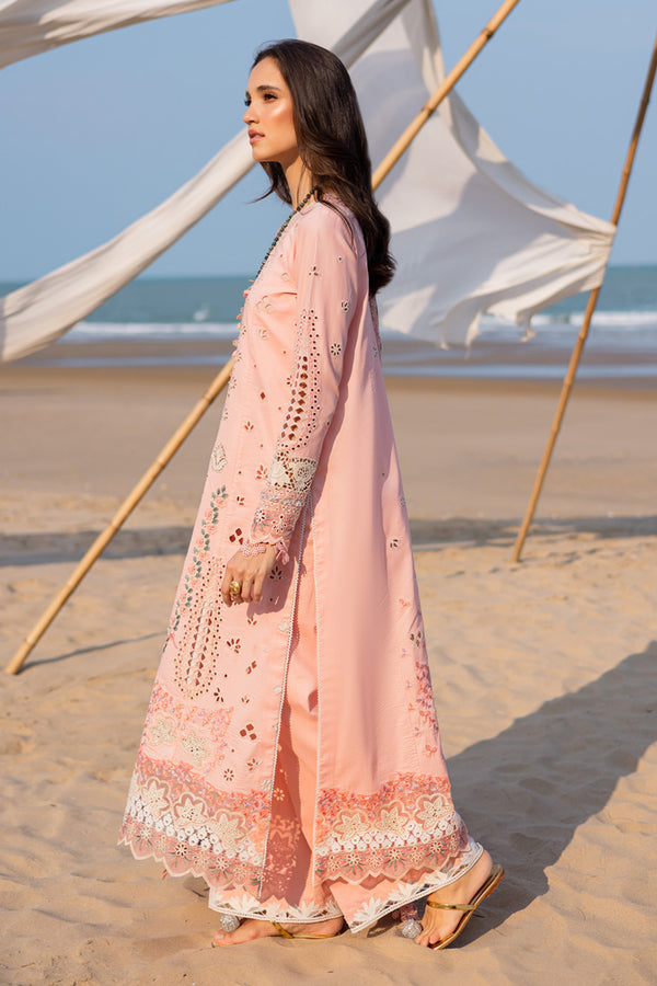 Marjjan | Mavi Lawn | MLL-24 A (PEACH) by Marjjan - Designer Dress  - Type : Ladies Clothes - Available at Libayah - 100% Original 