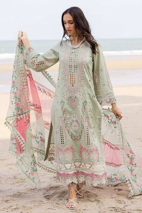 Marjjan | Mavi Lawn | MLL-24 B (PASTEL GREEN) by Marjjan - Designer Dress  - Type : Ladies Clothes - Available at Libayah - 100% Original 