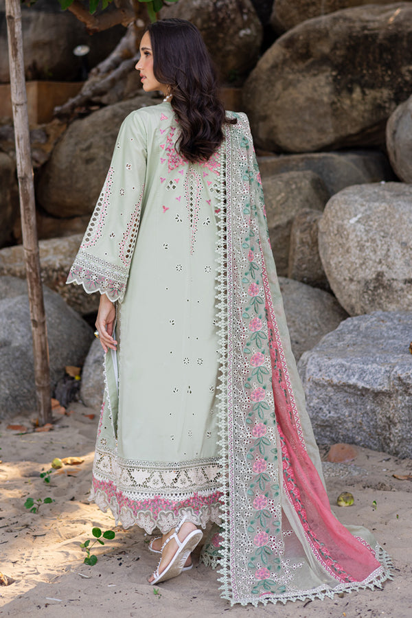 Marjjan | Mavi Lawn | MLL-24 B (PASTEL GREEN) by Marjjan - Designer Dress  - Type : Ladies Clothes - Available at Libayah - 100% Original 
