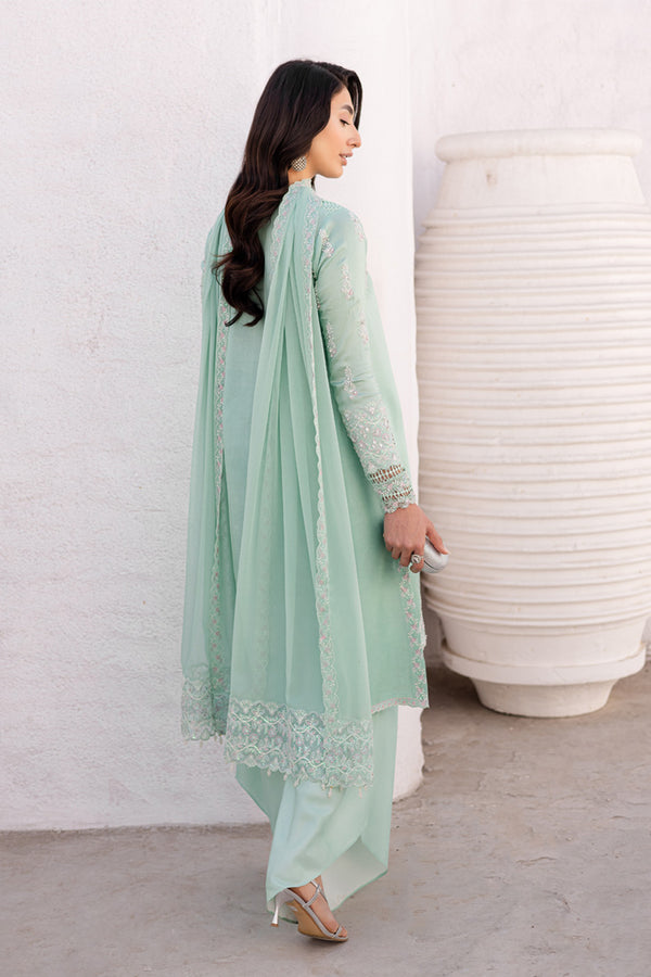 Marjjan | Elyna Lawn | NOA MP-45 (MINT GREEN) by Marjjan - Designer Dress  - Type : Ladies Clothes - Available at Libayah - 100% Original 