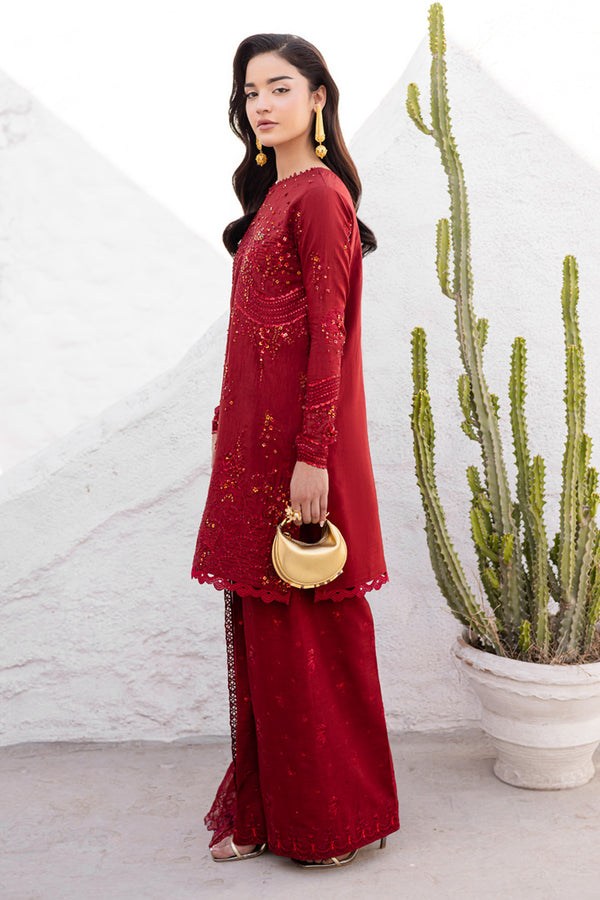 Marjjan | Elyna Lawn | SACRLET MP-48 (RED) by Marjjan - Designer Dress  - Type : Ladies Clothes - Available at Libayah - 100% Original 