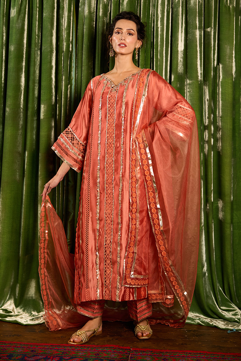 Mushq | Chandni Gota Love It | Rajputani Rani by Mushq - Designer Dress - Type: Ladies Clothes - Available at Libayah - 100% Original