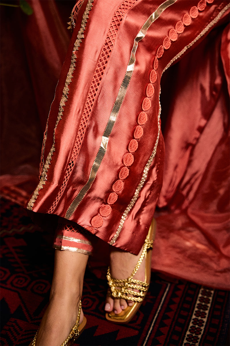 Mushq | Chandni Gota Love It | Rajputani Rani by Mushq - Designer Dress - Type: Ladies Clothes - Available at Libayah - 100% Original