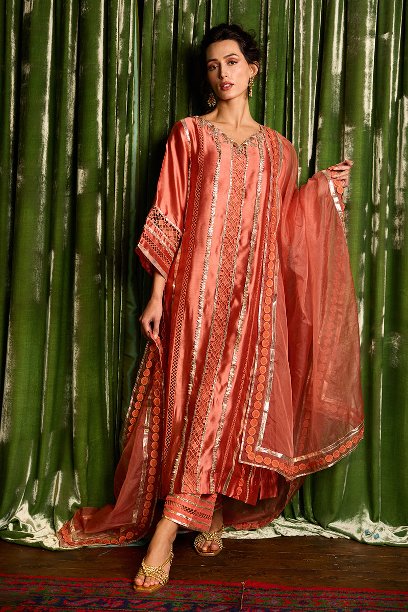 Mushq | Chandni Gota Love It | Rajputani Rani by Mushq - Designer Dress - Type: Ladies Clothes - Available at Libayah - 100% Original