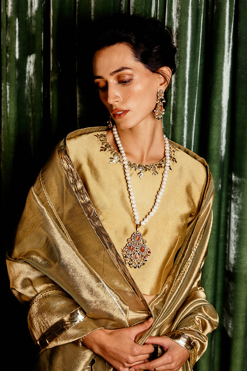 Mushq | Chandni Gota Love It | Suraj Mukhi by Mushq - Designer Dress - Type: Ladies Clothes - Available at Libayah - 100% Original