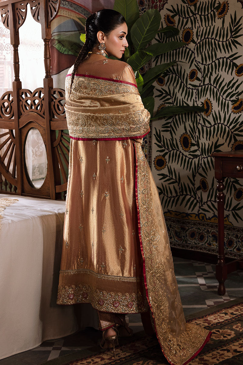 Mushq | Sunehri Lama Silk | Aleha by Mushq - Designer Dress  - Type : Ladies Clothes - Available at Libayah - 100% Original 