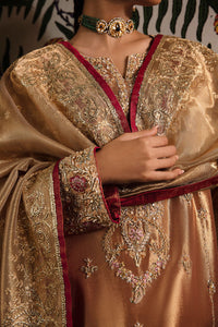 Mushq | Sunehri Lama Silk | Aleha by Mushq - Designer Dress  - Type : Ladies Clothes - Available at Libayah - 100% Original 