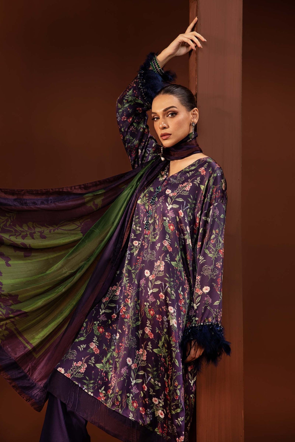 Maria B | Silk Collection 24 | MPS-PF24-05 by Maria B - Designer Dress - Type: Luxury - Available at Libayah - 100% Original