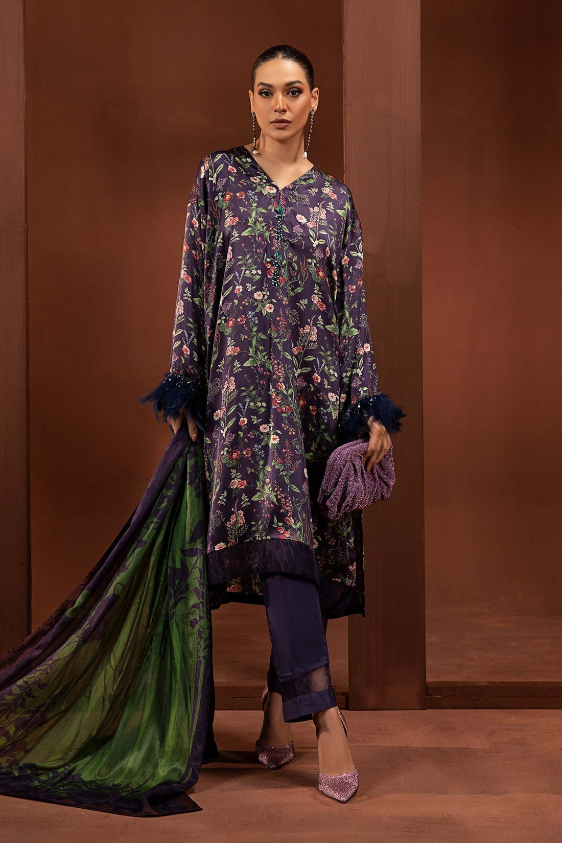 Maria B | Silk Collection 24 | MPS-PF24-05 by Maria B - Designer Dress - Type: Luxury - Available at Libayah - 100% Original