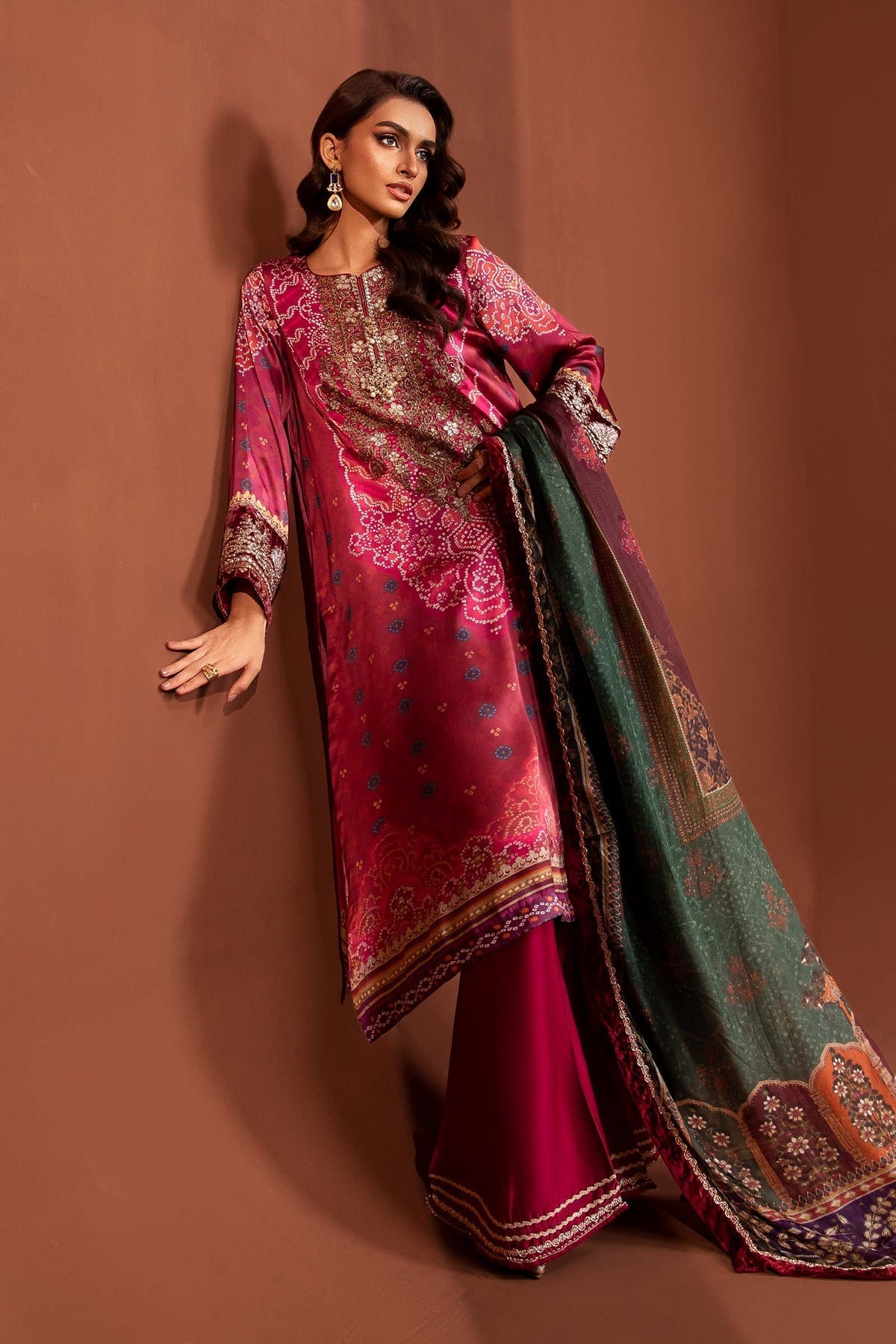 Maria B | Silk Collection 24 | MPS-PF24-07 by Maria B - Designer Dress - Type: Luxury - Available at Libayah - 100% Original