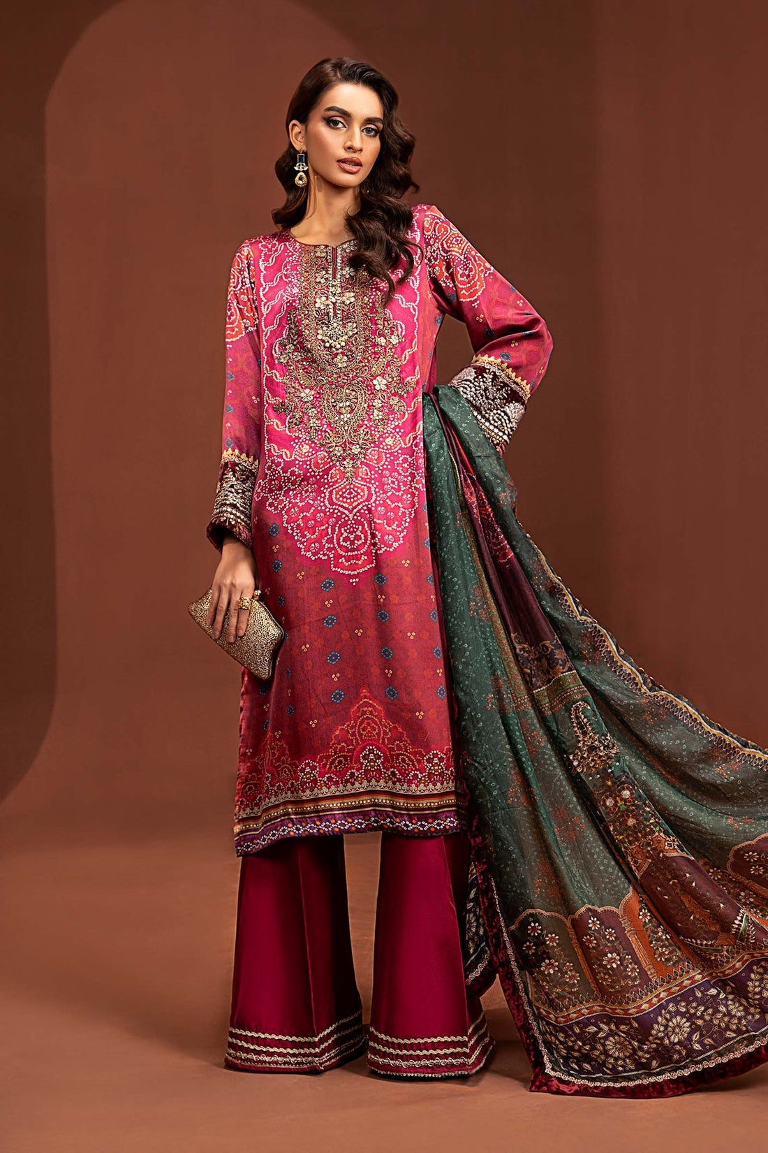 Maria B | Silk Collection 24 | MPS-PF24-07 by Maria B - Designer Dress - Type: Luxury - Available at Libayah - 100% Original