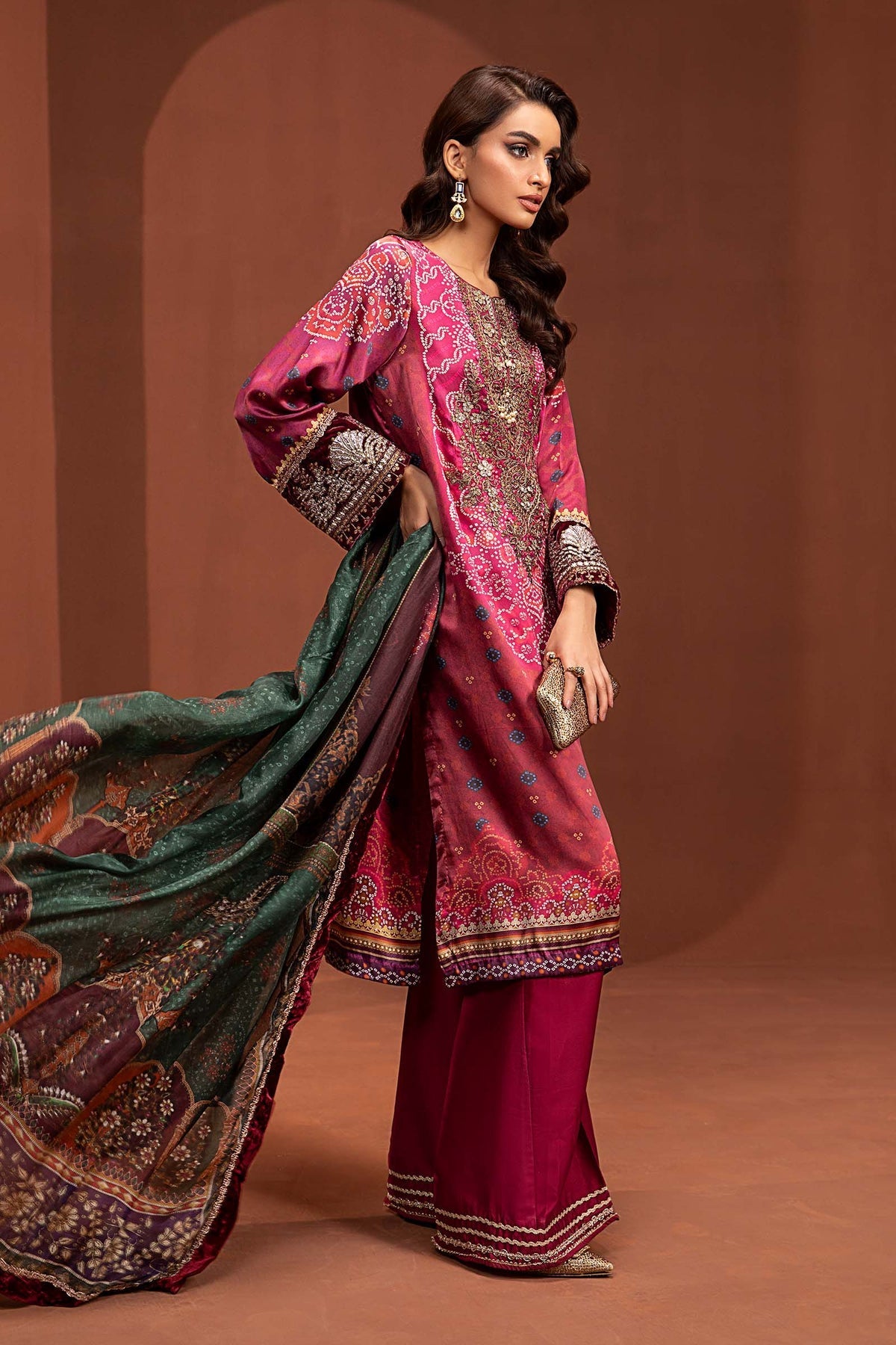 Maria B | Silk Collection 24 | MPS-PF24-07 by Maria B - Designer Dress - Type: Luxury - Available at Libayah - 100% Original