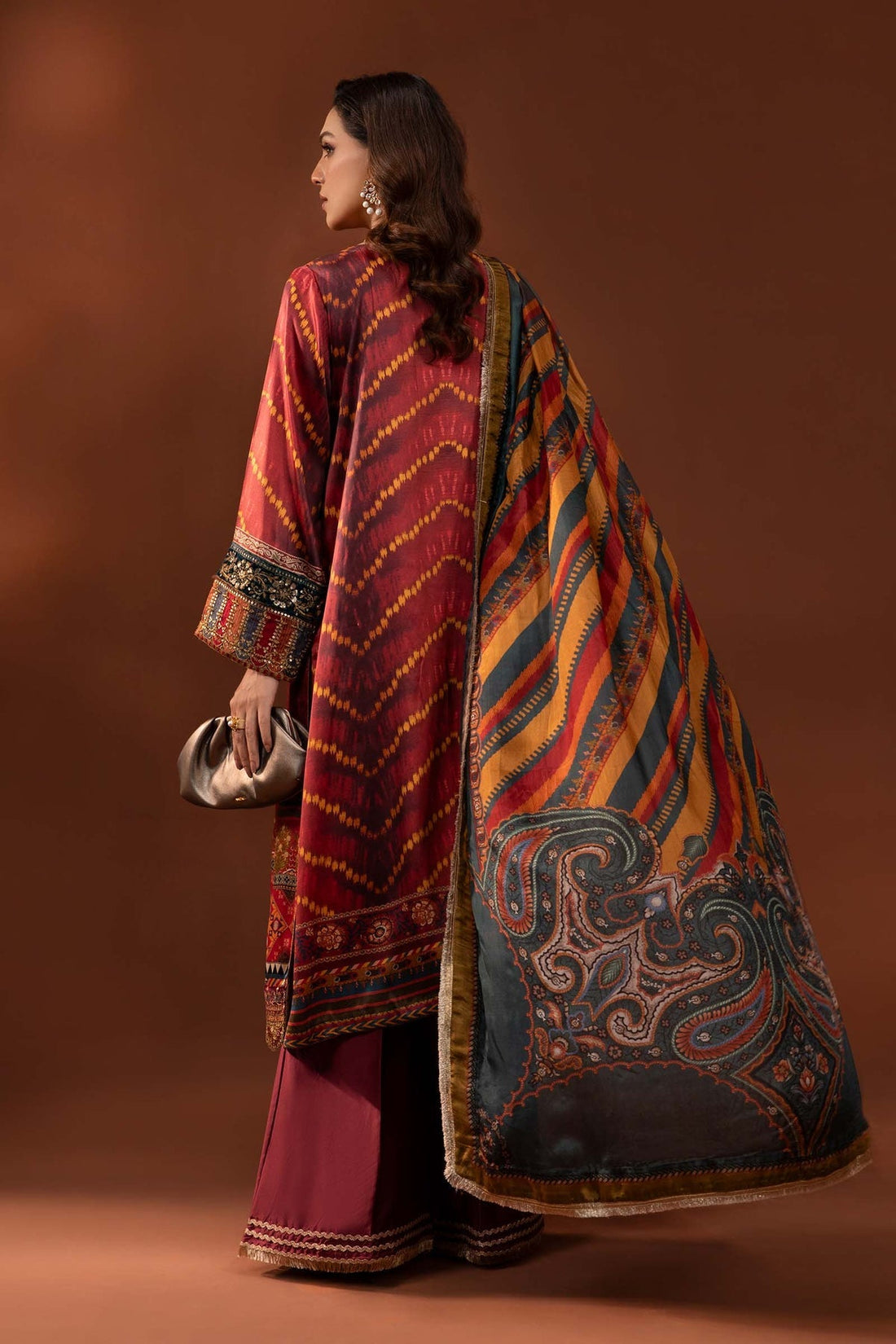 Maria B | Silk Collection 24 | MPS-PF24-08 by Maria B - Designer Dress - Type: Luxury - Available at Libayah - 100% Original