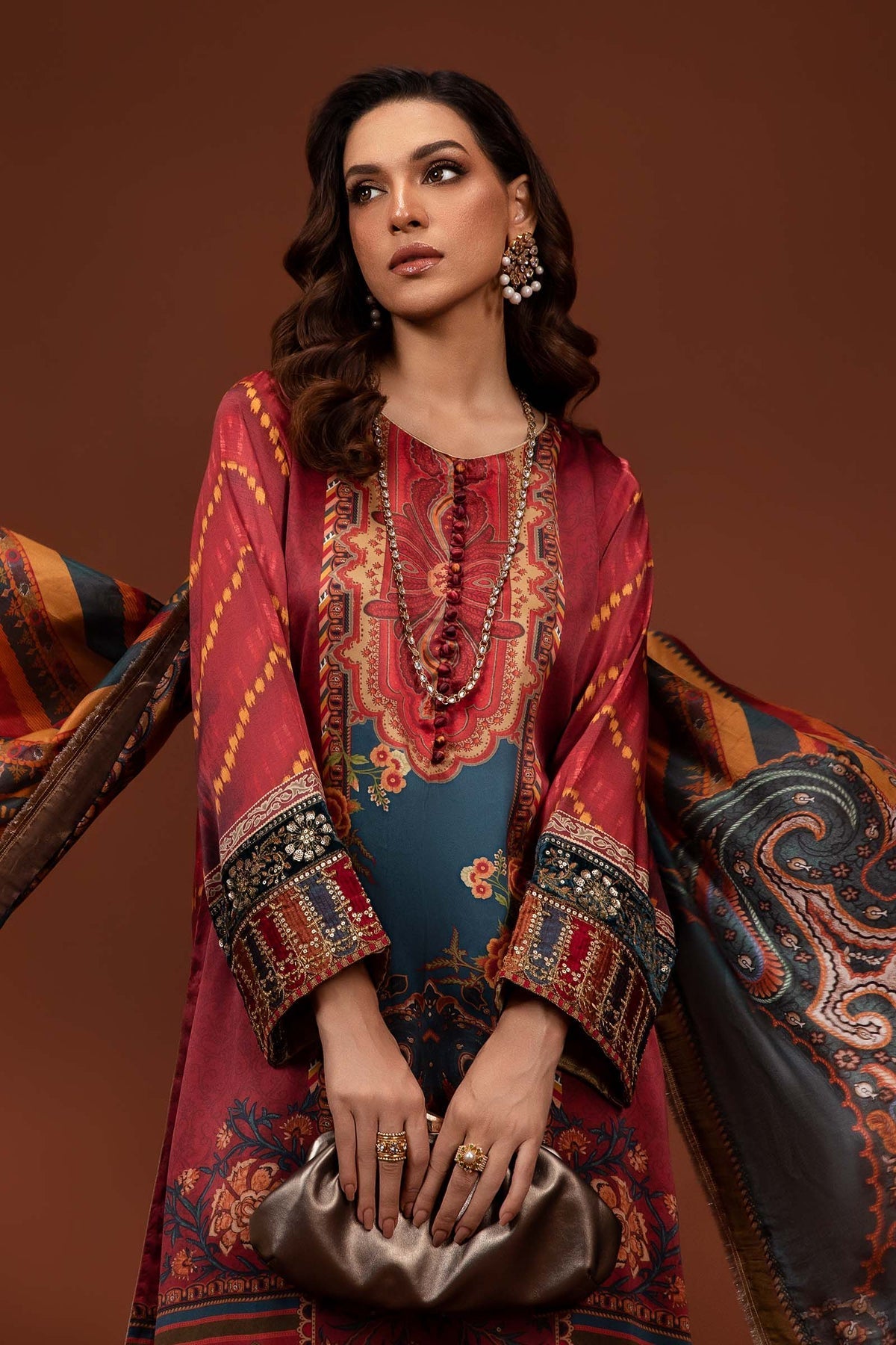 Maria B | Silk Collection 24 | MPS-PF24-08 by Maria B - Designer Dress - Type: Luxury - Available at Libayah - 100% Original