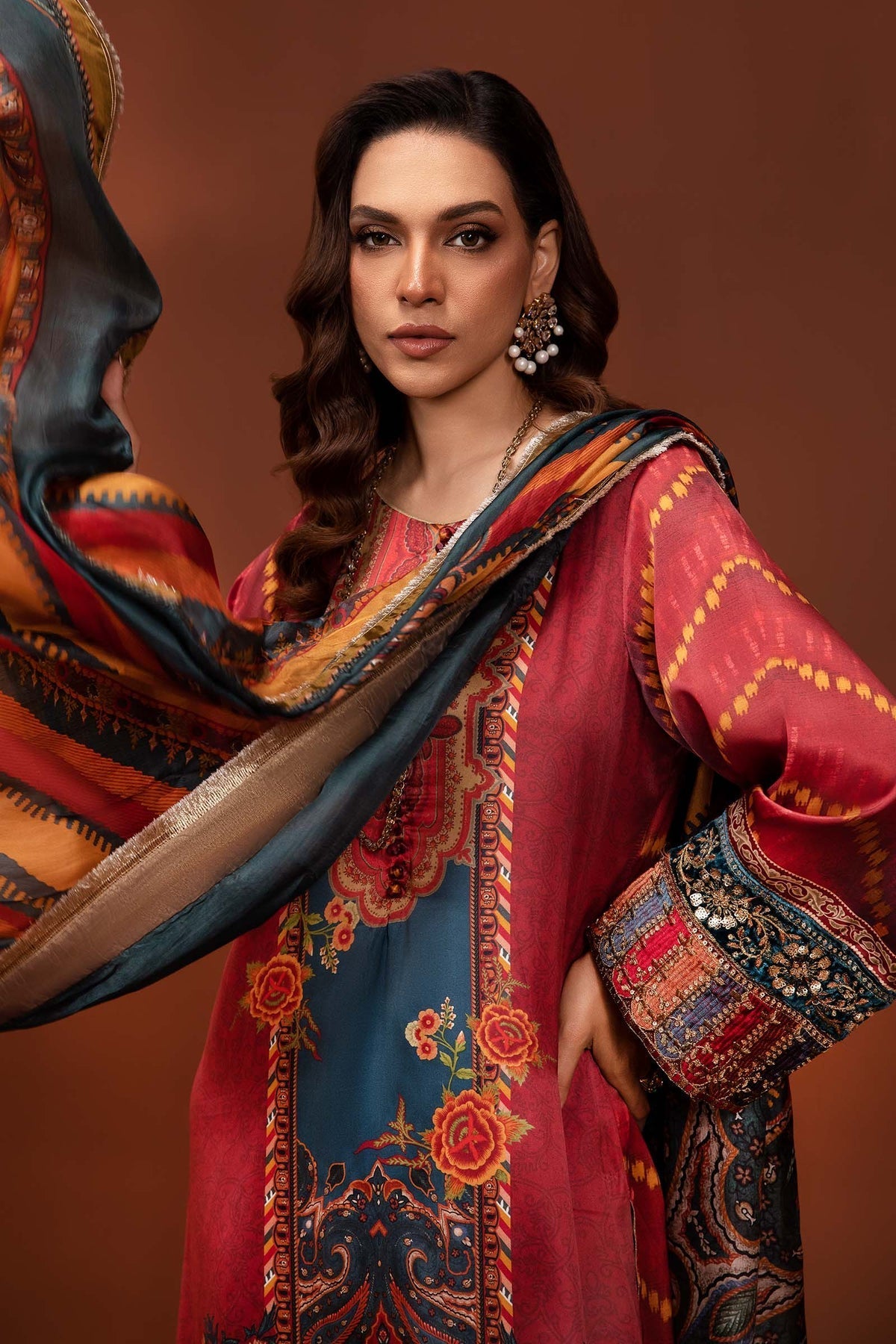 Maria B | Silk Collection 24 | MPS-PF24-08 by Maria B - Designer Dress - Type: Luxury - Available at Libayah - 100% Original