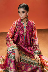 Maria B | Luxury Pret Pre Fall | MPS-EF26-01R1-Pink and Orange by Maria B - Designer Dress  - Type : Ladies Clothes - Available at Libayah - 100% Original 
