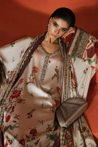 Maria B | Silk Prints | Satin Silk Suit SS-02 by Maria B - Designer Dress  - Type : Ladies Clothes - Available at Libayah - 100% Original 