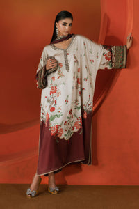 Maria B | Silk Prints | Satin Silk Suit SS-02 by Maria B - Designer Dress  - Type : Ladies Clothes - Available at Libayah - 100% Original 