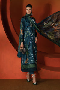 Maria B | Luxury Pret Pre Fall | MPS-EF26-05R1-Teal by Maria B - Designer Dress  - Type : Ladies Clothes - Available at Libayah - 100% Original 