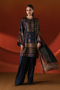 Maria B | Luxury Pret Pre Fall | MPS-EF26-07R1-Blue by Maria B - Designer Dress  - Type : Ladies Clothes - Available at Libayah - 100% Original 